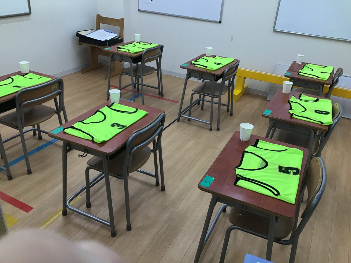 みらい平校の教室内