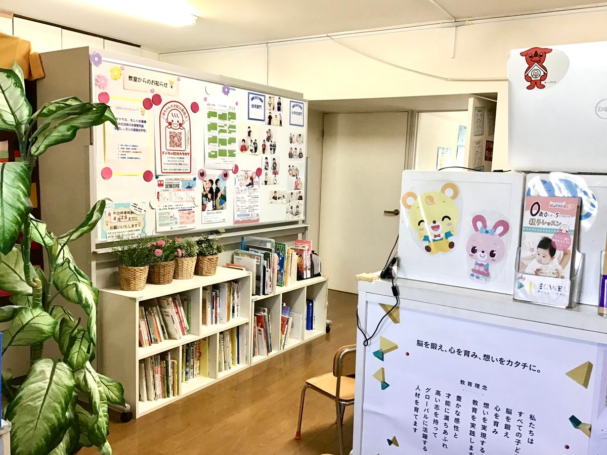 稲毛駅前教室の教室内