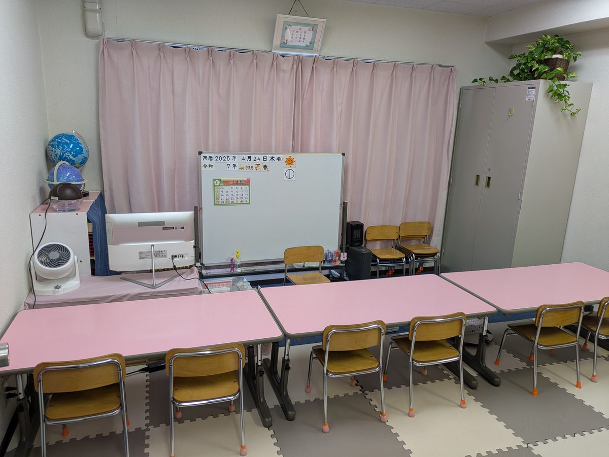 川西教室の教室内