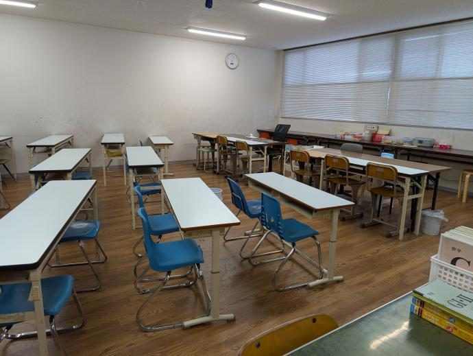 岩国川下教室の教室の様子