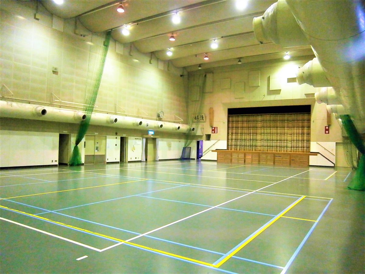 名古屋山田ラボのレッスン会場(体育館)